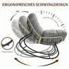 Schaukelsessel Extra groß Rattanstuhl Relaxstuhl mit Produktbild-Vorschau 4