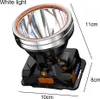 LED-Stirnlampe mit vier Kernen, wiederaufladbar, hell, für Produktbild-Vorschau 2