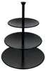 Bekka Étagère noire, 3 niveaux, diamètre 25 cm. Présentoir Voir les images du produit 2