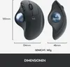 Product dimensions and weight information for a Logitech ERGO M575 Trackball. Anteprima dell’immagine prodotto