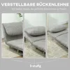 HOMCOM Canapé-lit 2-en-1, fauteuil-lit, matelas pliant, lit Voir les images du produit 5