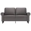 Design 2-Sitzer-Sofa Grau 120 cm Kunstleder, Schlafsofas Produktbild-Vorschau 3