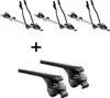 3x Fahrradträger SAGITTAR + Relingträger Quick Stahl L Produktbild-Vorschau 1