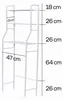 Półka pod pralkę Półka pod toaletę 160 x 47 cm Półka Podgląd zdjęcia produktu 19