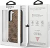 The image shows the packaging of a Guess phone case, with the phone case visible through a clear window. Produktbild-Vorschau