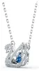 Swarovski Halskette Damen Dancing Swan Blau Rhodiniert Produktbild-Vorschau 4
