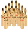 NEXMEX Bananenstecker 4mm schraubbar 16x Stecker vergoldet Produktbild-Vorschau 1