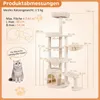 COSTWAY, albero per gatti multistrato da 149 cm, torre Anteprima dell’immagine prodotto 3
