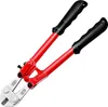 A pair of red and black bolt cutters is shown against a white background. Produktbild-Vorschau