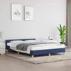 vidaXL Bettgestell mit Kopfteil ohne Matratze Blau 140x200 Produktbild-Vorschau 2