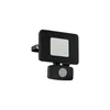 Ledspot Faedo 3 - 10w met bewegingssensor zwart Productafbeelding-voorbeeld 1