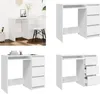 vidaXL Schreibtisch Weiß 90x45x76 cm Holzwerkstoff - Produktbild-Vorschau 1