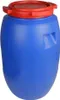 A blue plastic barrel with a red lid. Produktbild-Vorschau