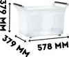 Przezroczysty Kontener Na Kołach 578X379X379Mm Podgląd zdjęcia produktu 14