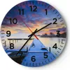 Wanduhr - Rund - Glasuhr - Niederlande Natur Meer Produktbild-Vorschau 1