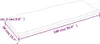 vidaXL Tischplatte 100x40x2 cm Massivholz Eiche Behandelt Produktbild-Vorschau 7