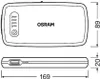 Technical drawing of a power bank with dimensions. Náhled obrázku produktu