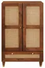 vidaXL Armoire haute marron 60 x 33,5 x 100 cm Bois massif Voir les images du produit 2