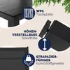 CASARIA® Gartenmöbel Set 6 Stühle mit WPC Tisch 140x80cm Produktbild-Vorschau 4