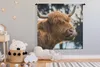MuchoWow® Wandteppich Wandbehang Schottischer Hochländer - Produktbild-Vorschau 3