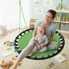 Altalena a nido Relaxdays, altalena sospesa rotonda, per Anteprima dell’immagine prodotto 3