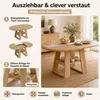 Uitschuifbare eettafel, 110–150 × 110 cm, rond, met Productafbeelding-voorbeeld 9