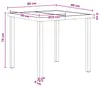 Set da pranzo da giardino vidaXL, 5 pezzi, nero e Anteprima dell’immagine prodotto 10