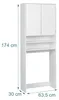 Mobiletto per lavatrice Relaxdays, con 4 scomparti, ripiano Anteprima dell’immagine prodotto 4