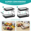 Cesta rectangular de dos niveles de la marca Unyqoos®, Vista previa de la imagen del producto 2