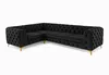 Ecksofa Moet L-Form schwarz 202x323 cm groß – Produktbild-Vorschau 5