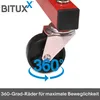 Bituxx Felgenbaum mit Rollen Stabiler Reifenständer für 4 Produktbild-Vorschau 6