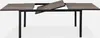 A dining table with an extension leaf partially pulled out, set against a plain white background. Anteprima dell’immagine prodotto