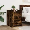 vidaXL Nachttisch Räuchereiche 45x50x65 cm Holzwerkstoff Produktbild-Vorschau 3