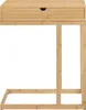 A close-up, studio shot of a wooden laptop table with a drawer. Náhled obrázku produktu