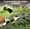 3-in-1 Akku Heckenschere,110°drehbarer Kopf,Elektrische Produktbild-Vorschau 4