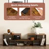 A marketing image showcasing the details of a TV stand. Produktbild-Vorschau
