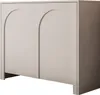 A neutral studio shot of a two-door cabinet with arched door fronts. Produktbild-Vorschau