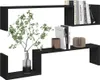 vidaXL Étagères murales 2 pcs. noir 100x15x20 cm bois Voir les images du produit 4