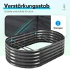 Quictent Hochbeet 180x90x45cm Oval, Pflanzkasten aus Produktbild-Vorschau 5