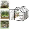 QEENTOE aluminium kas met fundering, 365x250x205 cm, kas Productafbeelding-voorbeeld 1