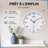 MONZANA® Horloge murale radio pilotée à quartz silencieuse Voir les images du produit 3