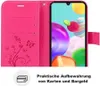Handy Tasche für Samsung Hülle Handyhülle Blumen Flip Cover Produktbild-Vorschau 8