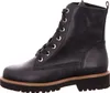 A black leather lace-up boot is shown against a white background. Produktbild-Vorschau