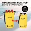 Where Tomorrow PVC dry bag - Style 01 - 10L - gelb Produktbild-Vorschau 6