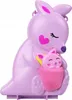 A purple kangaroo toy with a pink joey in its pouch, set against a white background. Podgląd zdjęcia produktu