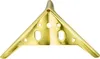 A single gold-colored furniture leg corner bracket is shown against a white background. Produktbild-Vorschau