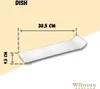 Plat de service Wilmax 30,5 x 9,5 cm en porcelaine, blanc Voir les images du produit 2