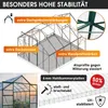 Szklarnia BRAST z aluminium i fundamentem | 310 x 250 x 205 Podgląd zdjęcia produktu 4