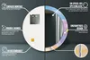 Spiegel Rund mit Aufdruck - Wandspiegel Design Wandmontage Produktbild-Vorschau 6