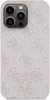 A pink phone case with a repeating Guess logo pattern and a triangular Guess logo emblem. Náhled obrázku produktu